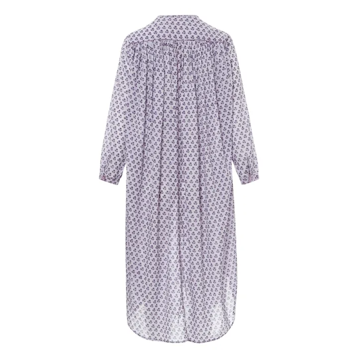 Laurence Bras Robe Cigarette Fleurs | Violet