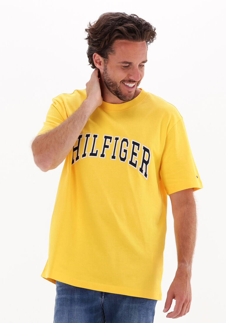 TOMMY HILFIGER gele tommy hilfiger t-shirt hilfiger arch casual tee
