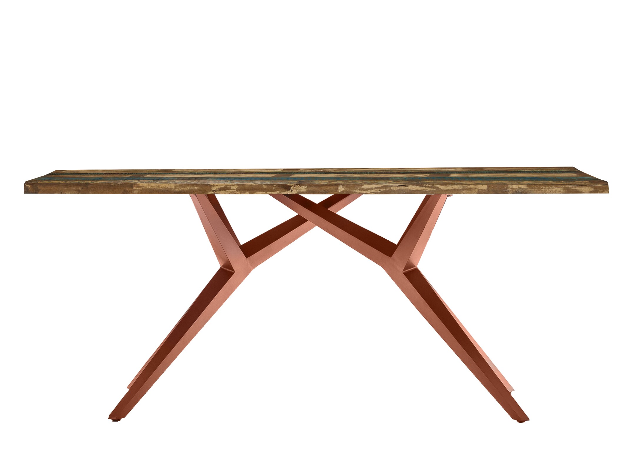 Tisch 200x100 Altholz bunt Metall Holztisch Küchentisch Esstisch Speisetisch