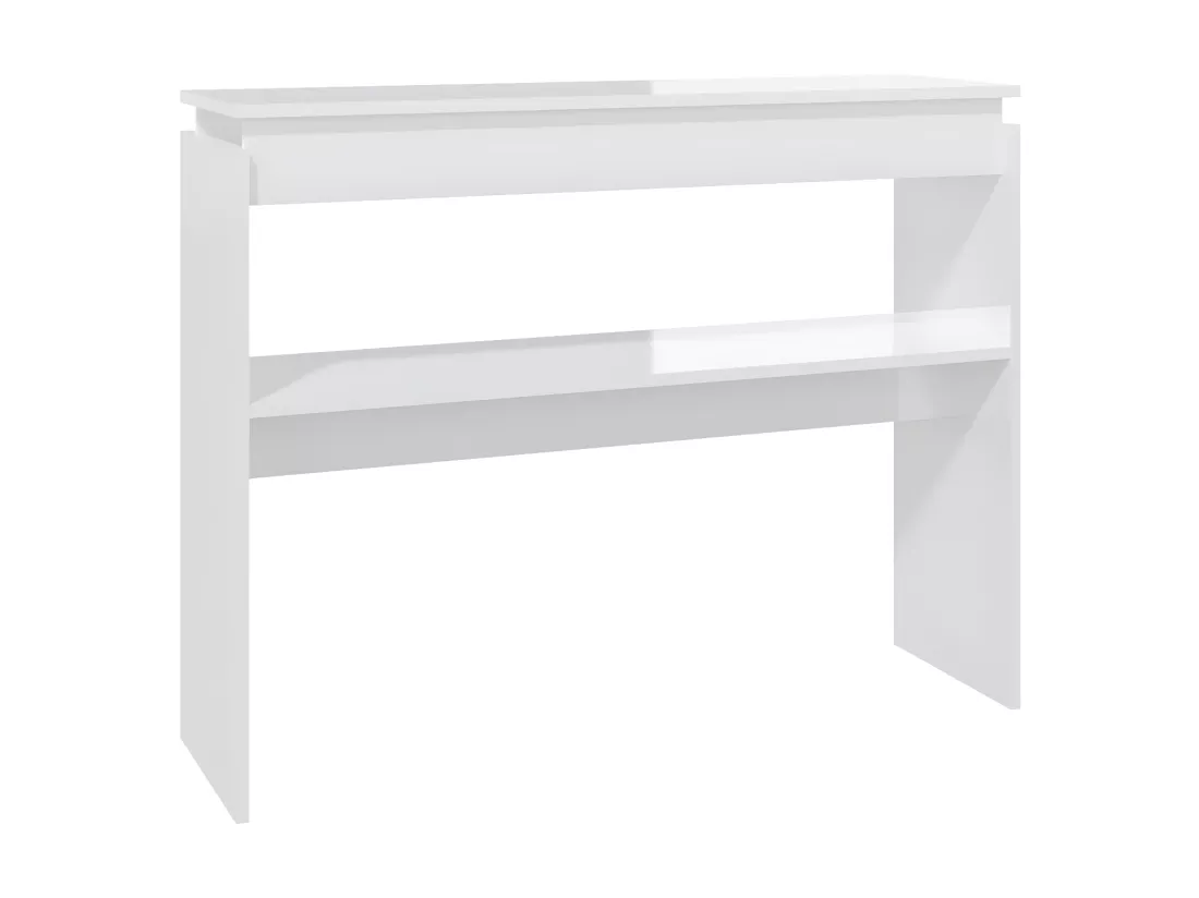 Console Blanc brillant 102x30x80