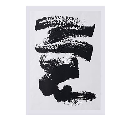 Affiche décorative en noir et blanc