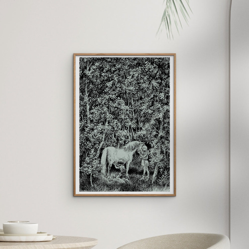 Køb Poster & Frame Astrid Lindgren - A Special Bond - Ronja The Robbers Daughter