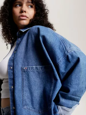 Sobretudo jeans oversized Curve