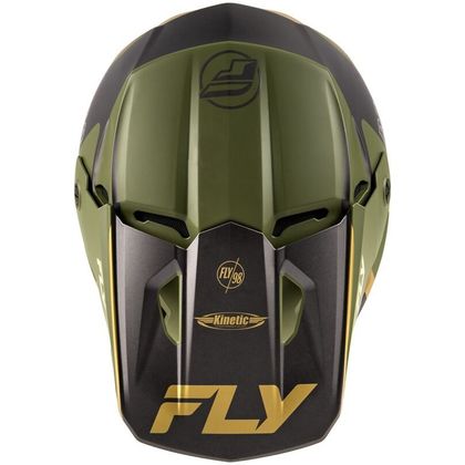 Casque cross Fly KINETIC RALLY 2025 - Marron / Vert