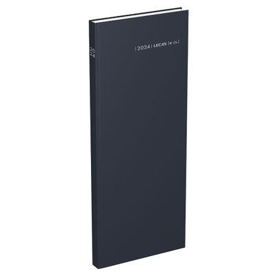 Lecas Long Euro Centimes - Agenda 1 jour par page - 14 x 35 cm - disponible dans différentes couleurs