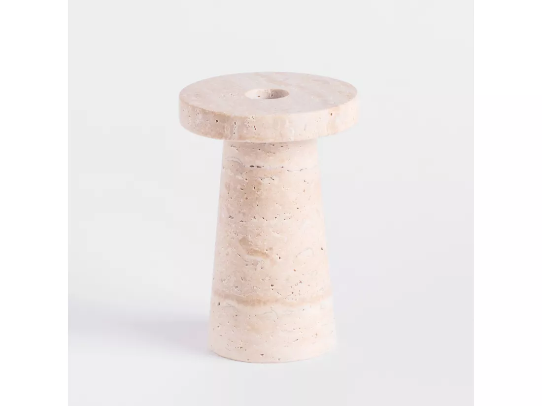 Bougeoir Harmis Beige Moyen 13 x 8.5