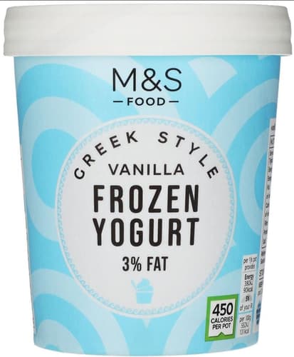 Marks & Spencer Joghurteis nach griechischer Art mit Vanillegeschmack
