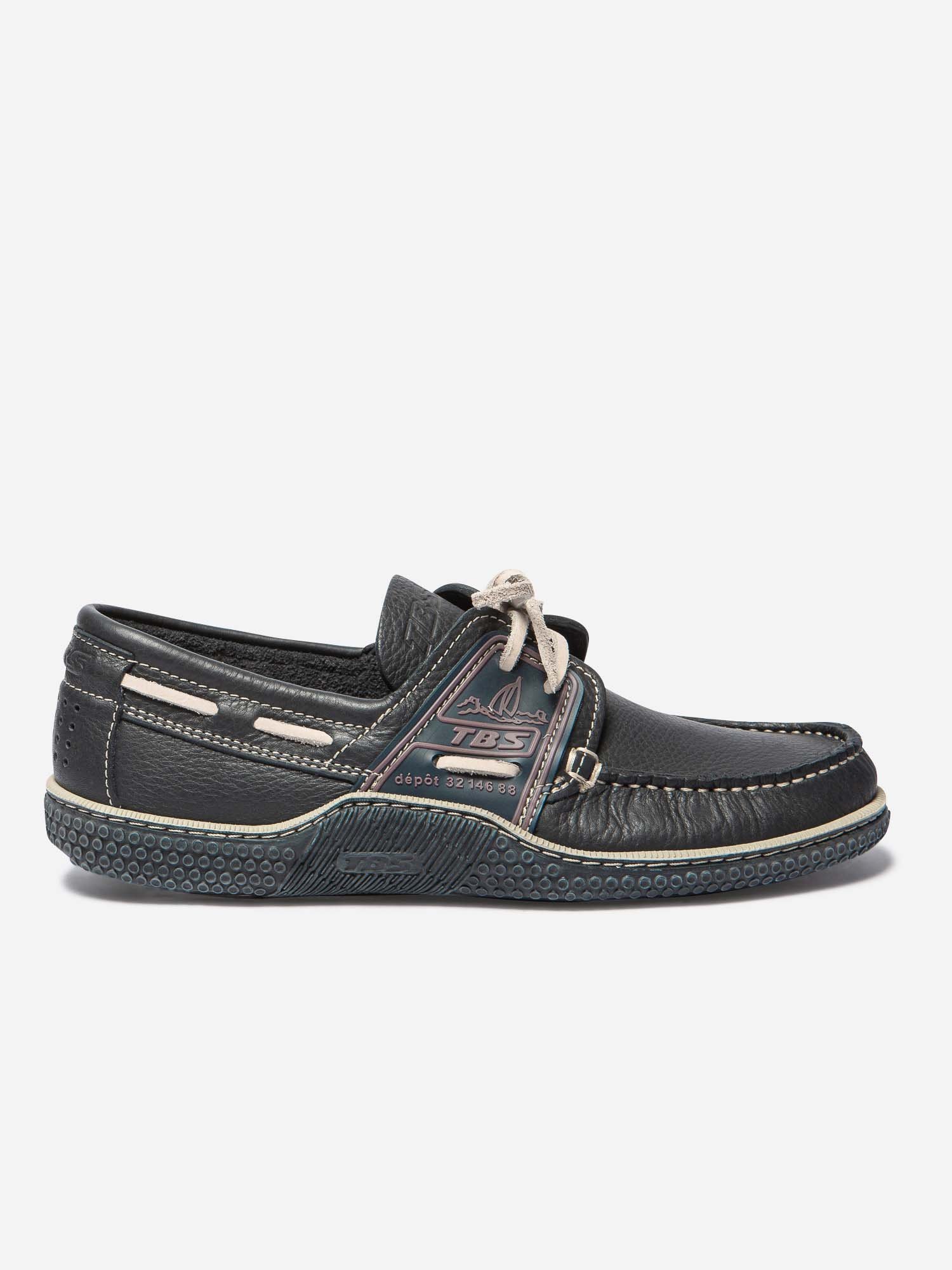 Chaussures Bateau Homme Cuir Marine Foncé