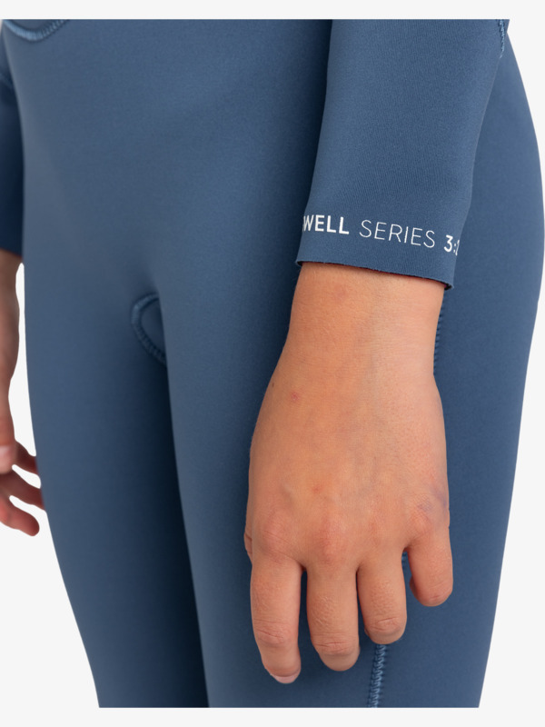 3/2mm Swell Series Haut en néoprène back zip Bleu Fille