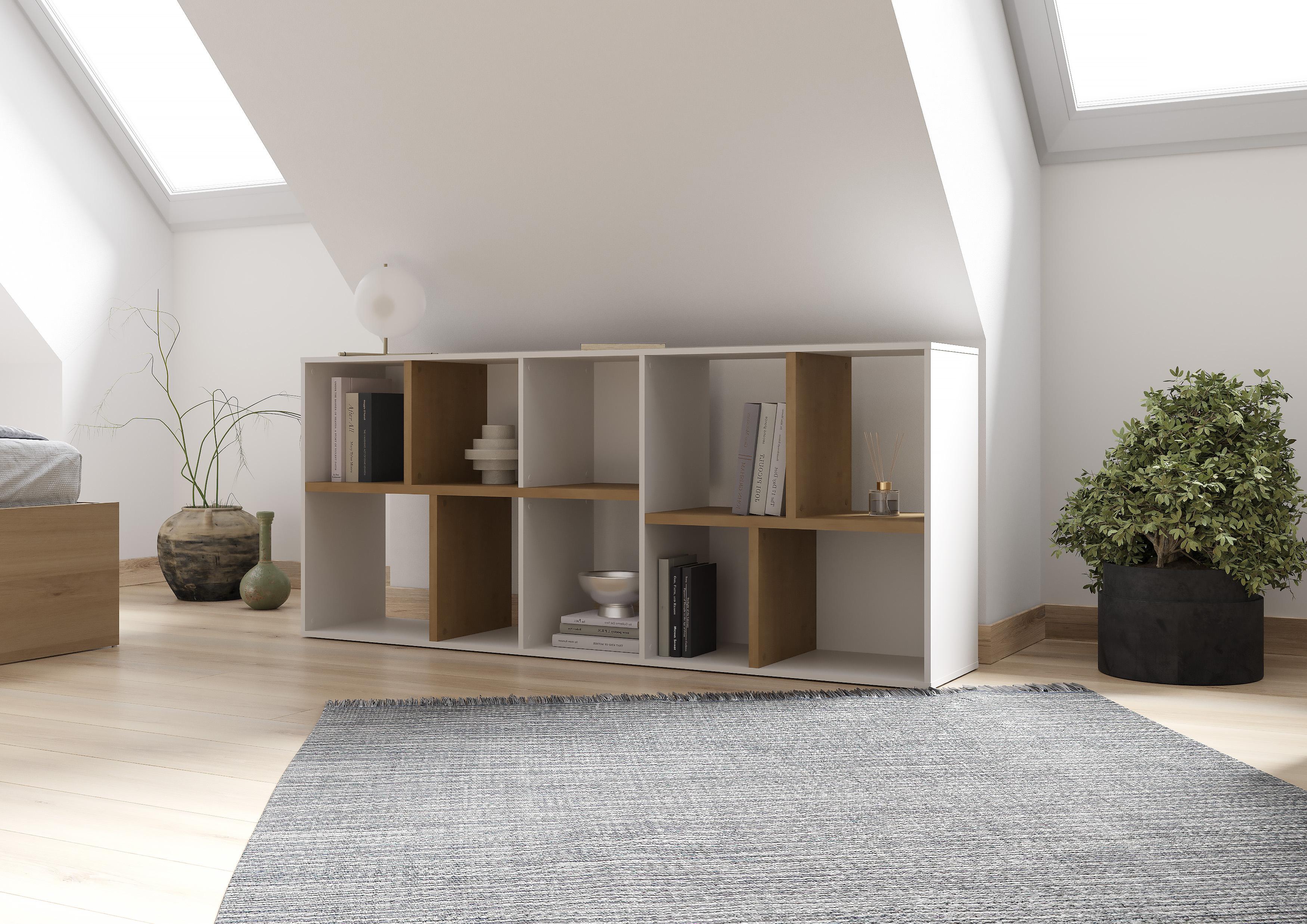 ACCESS BIBLIOTHEQUE 10 NICHES HAMILTON BLANC MAT