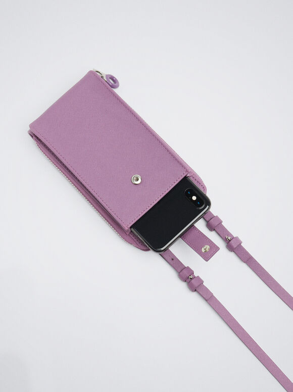 Bolsa para celular com alça de ombro - Violeta