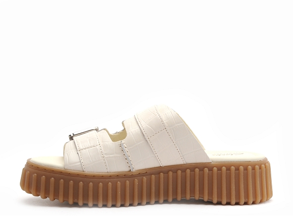 Clarks mules et sabots plats femme torhill slide blanc