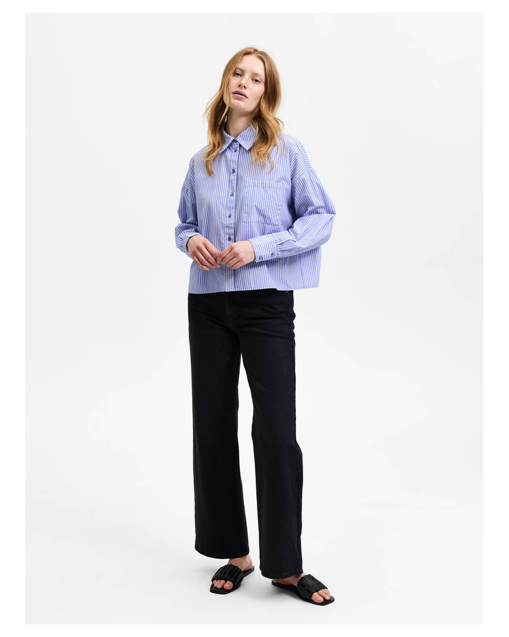 Selected Femme| Damen Hemdbluse SLFREKA