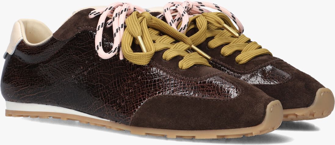bruine nubikk lage sneakers billy lou