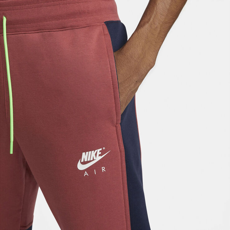 Nike Air Brushed Back Fleece Joggingbukser Rød