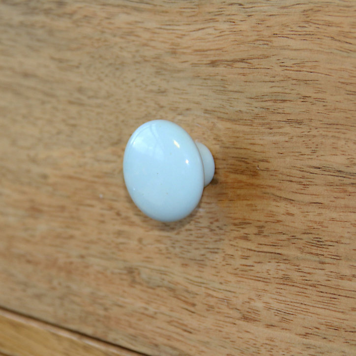 Bouton de meuble GoodHome Porcelaine Vras vert Ø3.2cm x p.2.5cm
