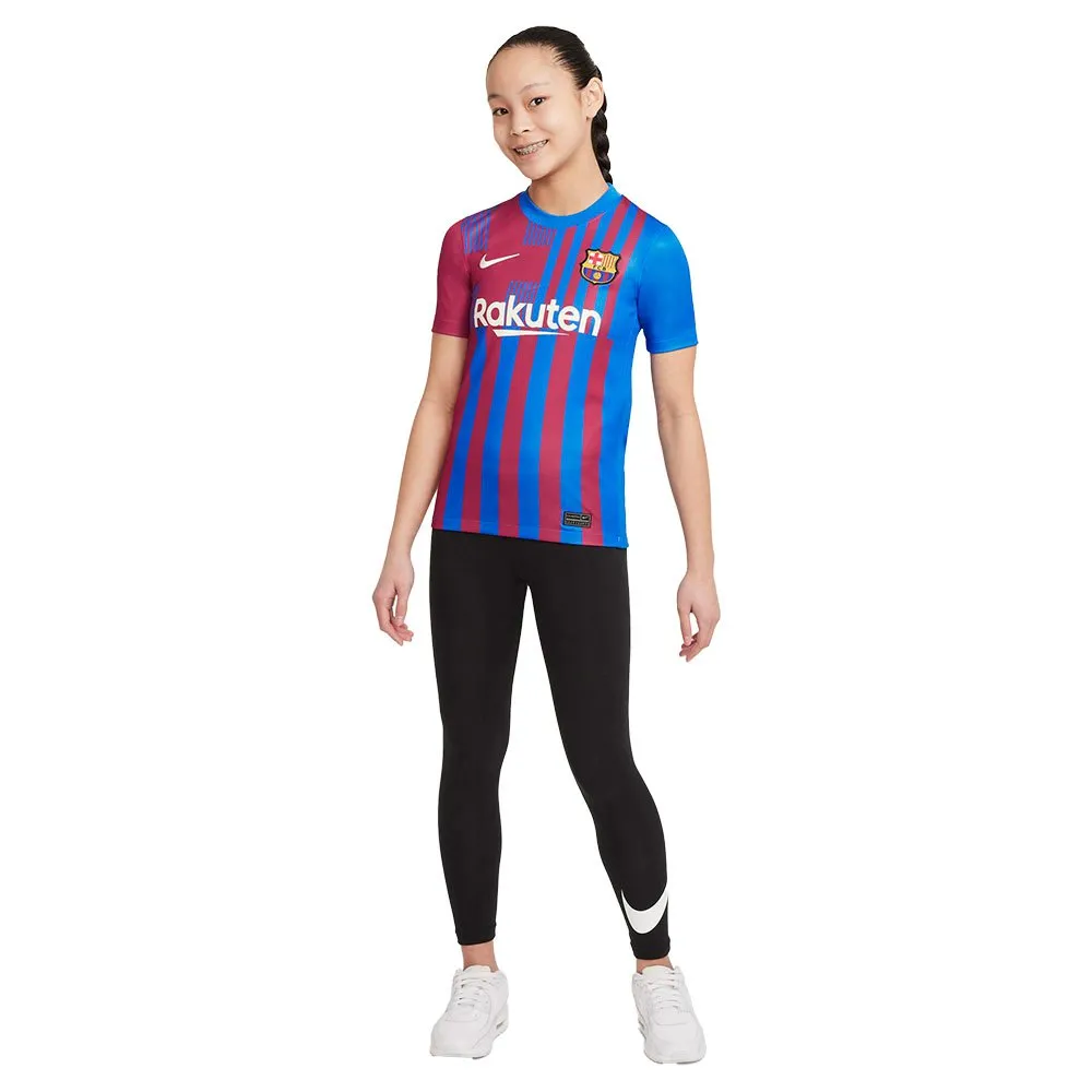Nike FC Barcelona 21/22 Stadium Heim Junior-Kurzarm-T-Shirt