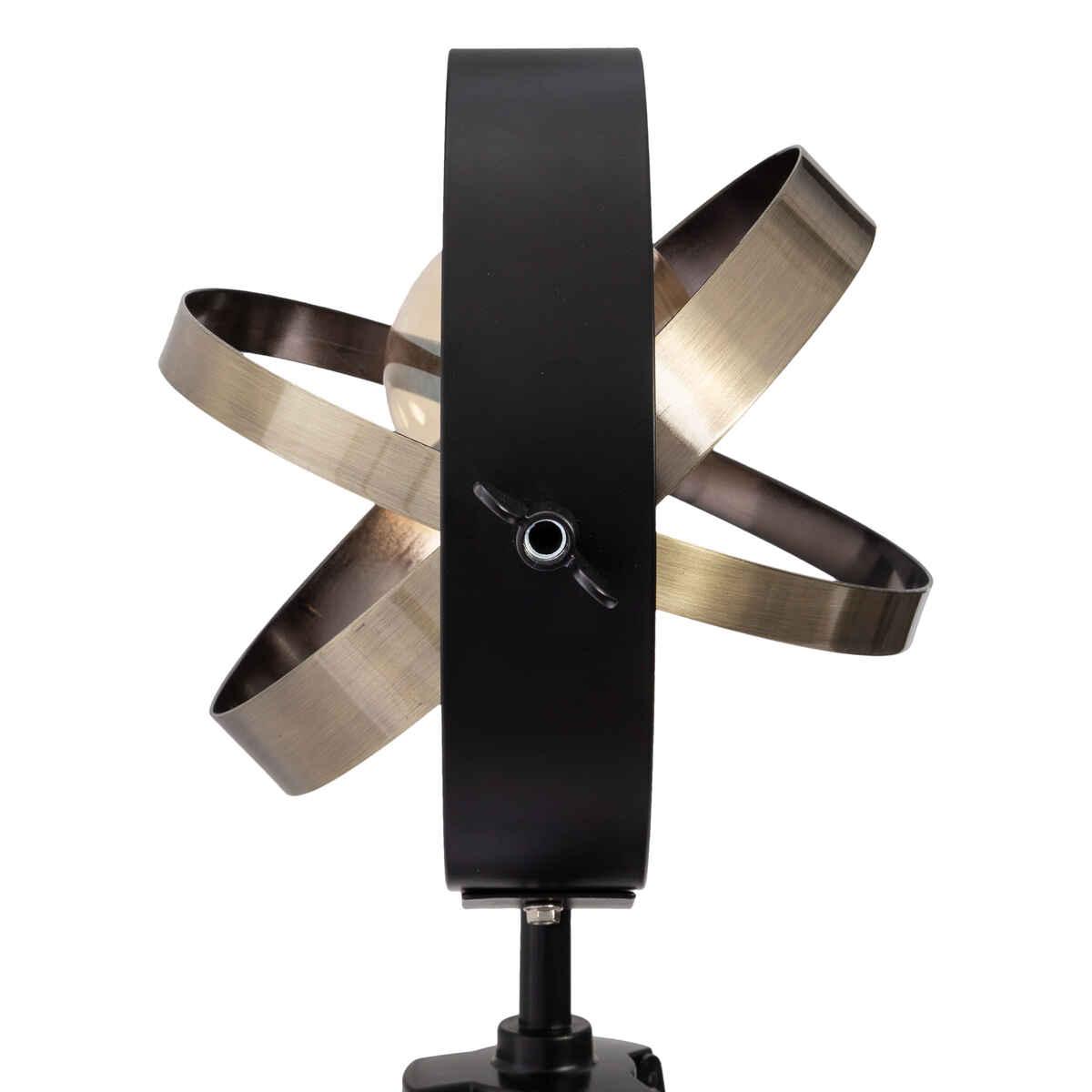 LAMPE BOIS ET METAL FIBI H.54CM