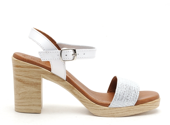 Eva frutos nu pieds talons femme 990 blanc