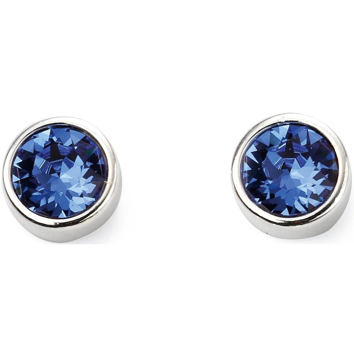 Boucle d'oreille pierre de septembre en argent 925/1000