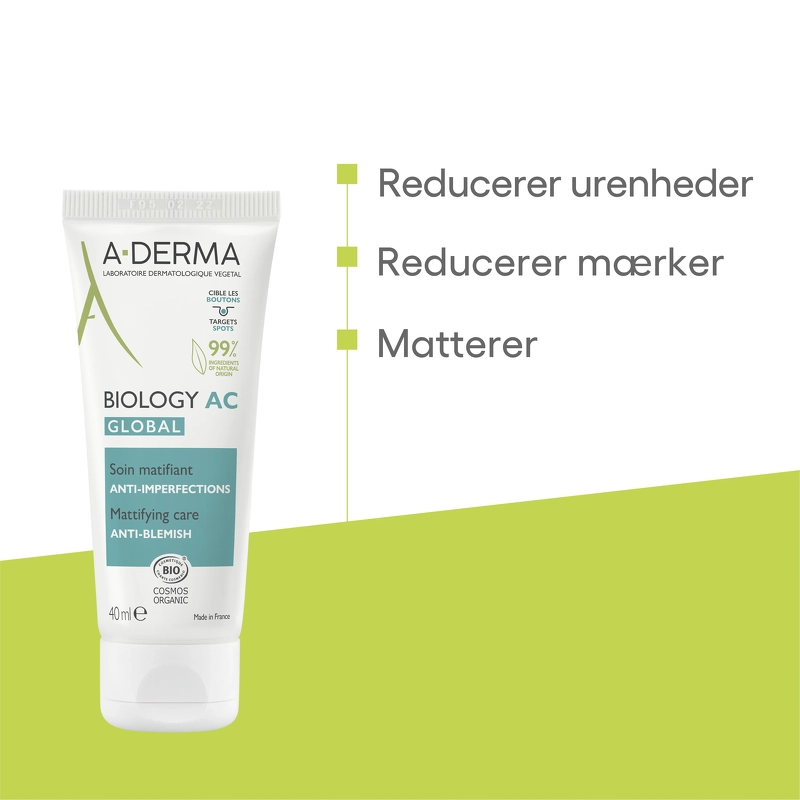 A-DERMA Biology AC Global Mattifying Care 40 ml