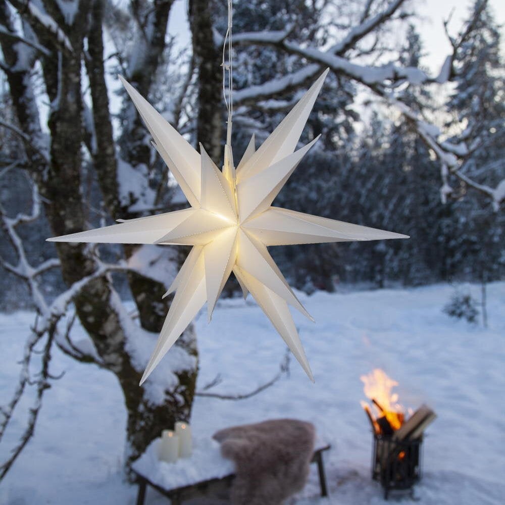 LED-lichtobject Alice Star in wit 0,43W IP44