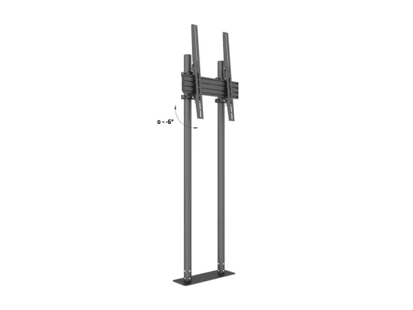 Multibrackets M Pro Dual Pole Floormount - Stativ - for LCD display - plastik, aluminium, stål - sort - skærmstørrelse: 65