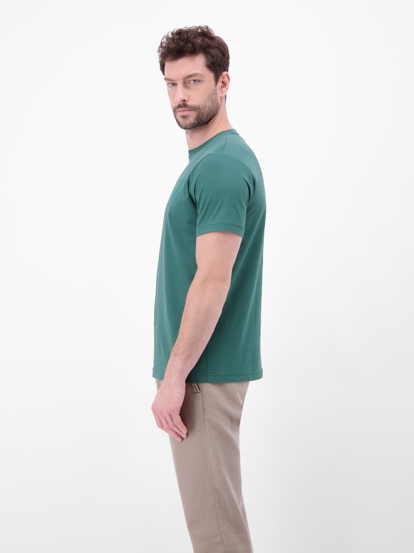 T-Shirt aus Baumwolle mit Brustprint