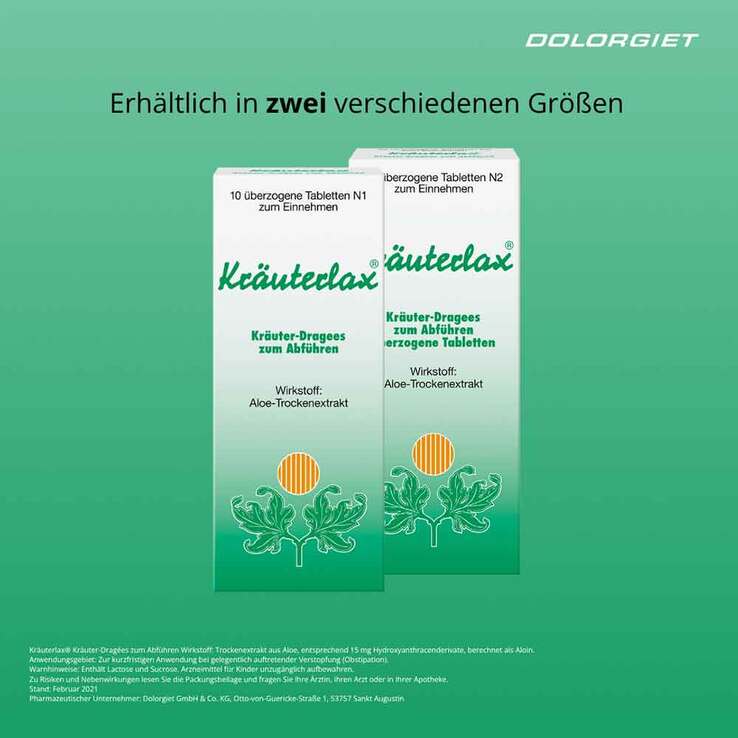 Kräuterlax Dr. Henk 15 mg Kräuterdrag.z.Abführen, 30 St
