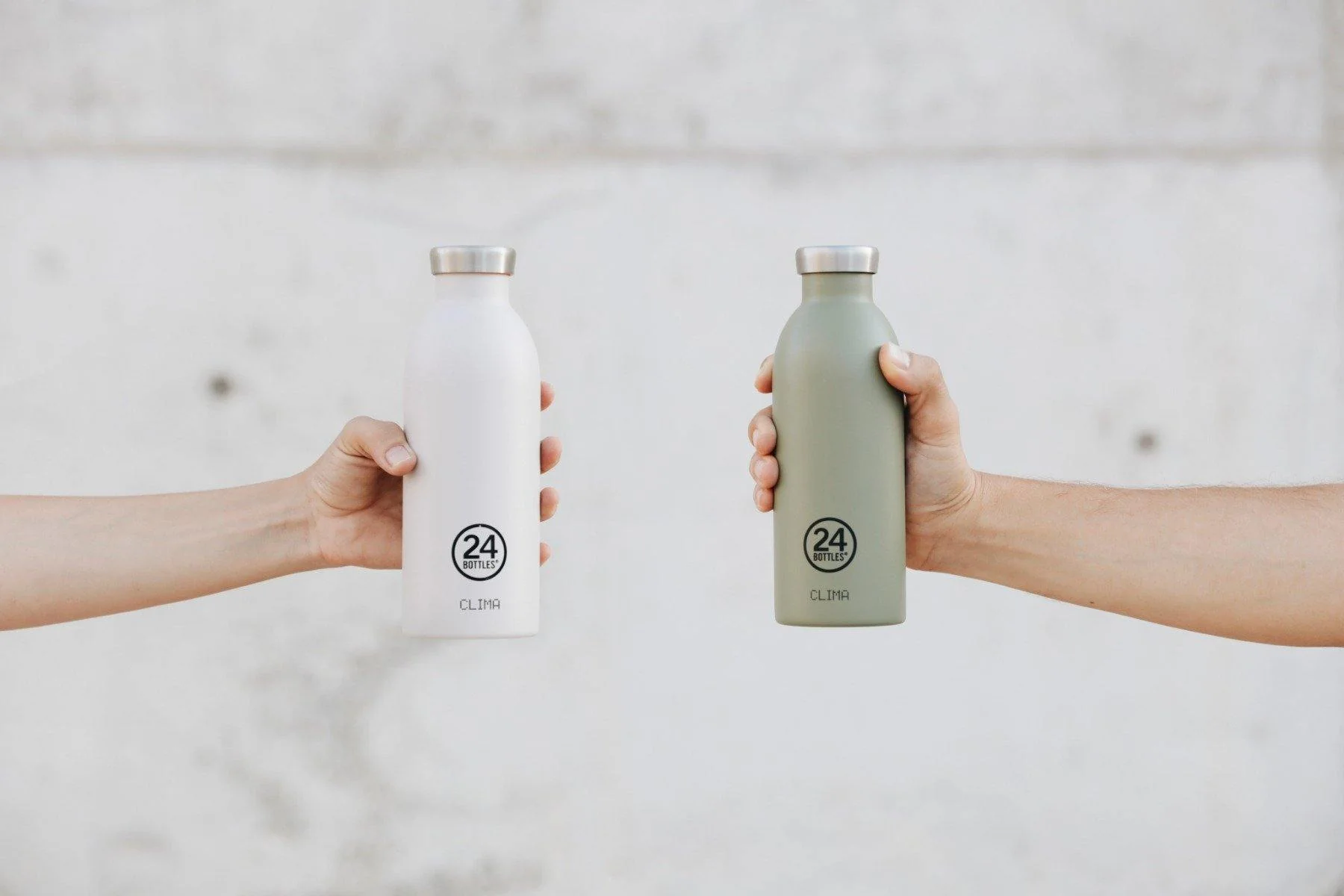 24Bottles  Clima flaske, Ice White - 500 ml.