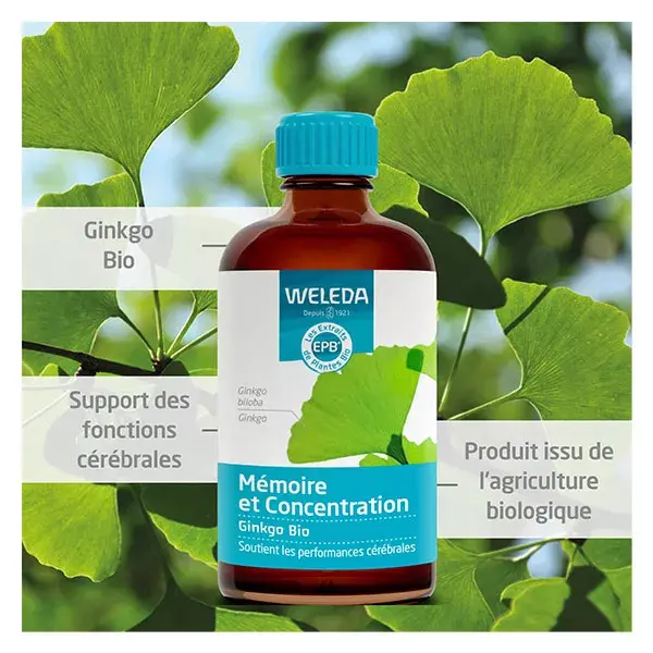 Weleda EPB® Ginkgo Orgânico - Memória e Concentração 100 ml