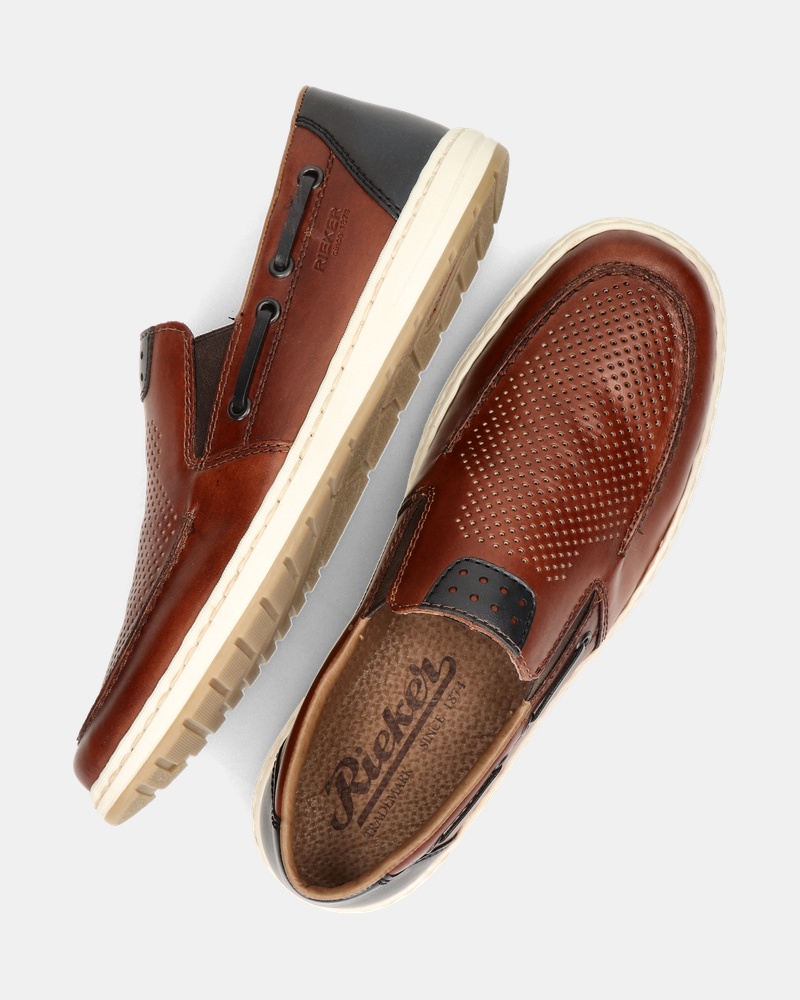 Rieker Instapschoenen  - cognac