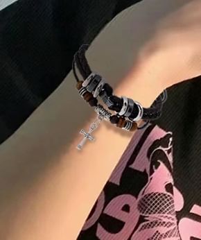 Lilafey - Kruislaag touw armband