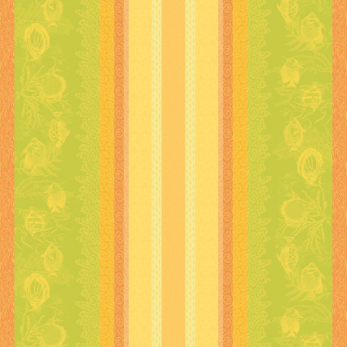 Nappe pur coton multicolore 155x260 Garnier Thiebaut