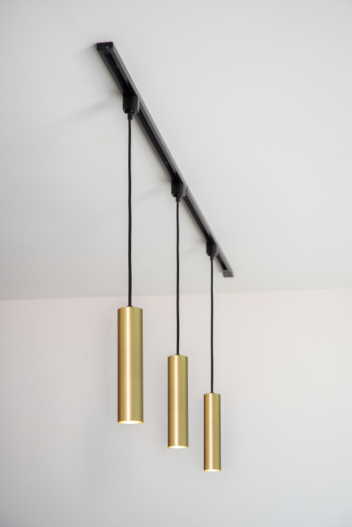 Lucide Track Floris 1-fase hanglamp goud/messing