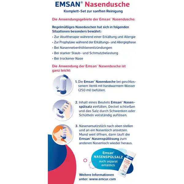 Nasendusche Komplett-Set