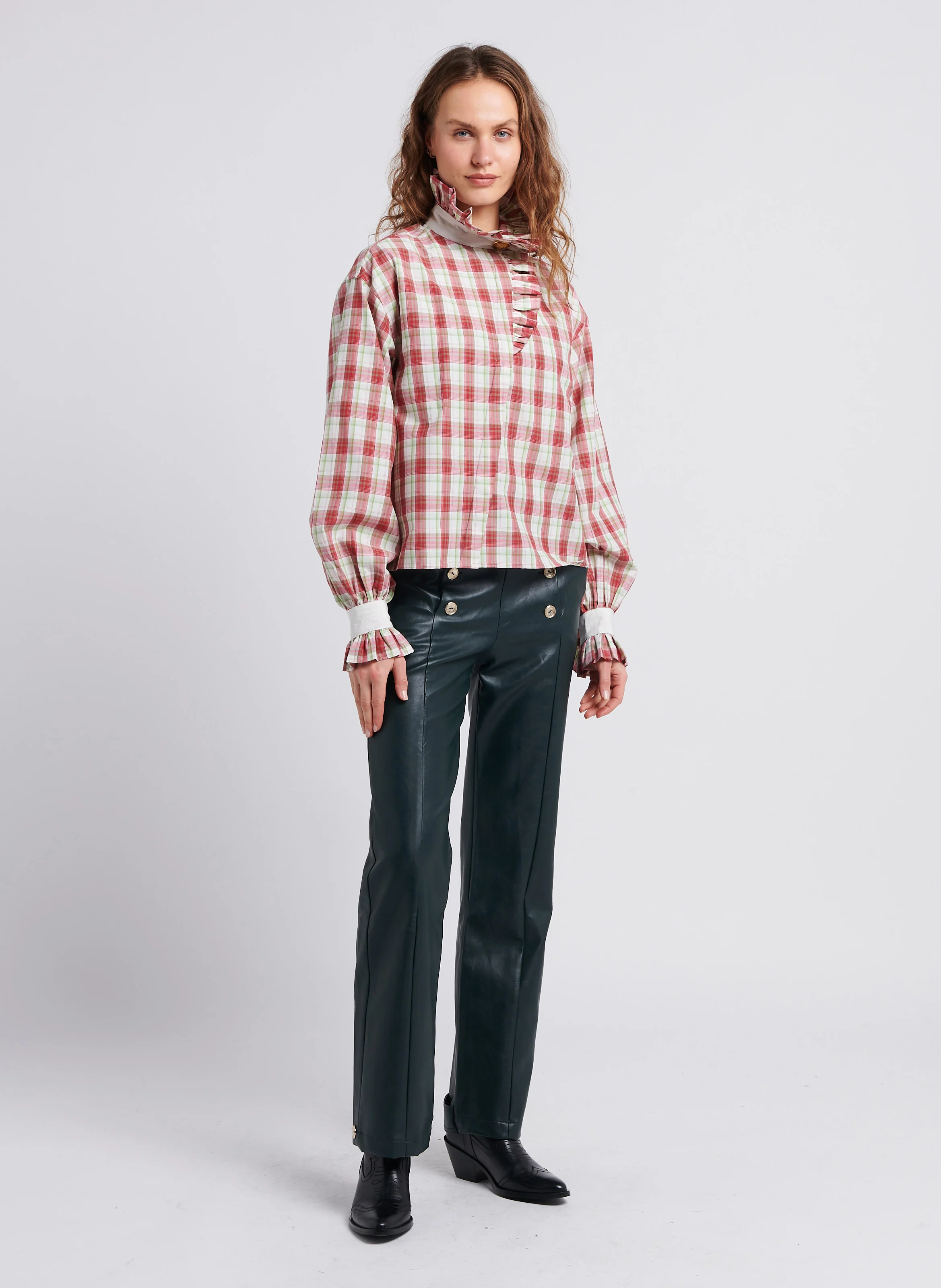 POPPY S - Pantalon large | Vert