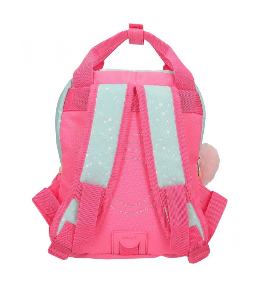 Mochila Enso Ballons adaptável 28 cm turquesa