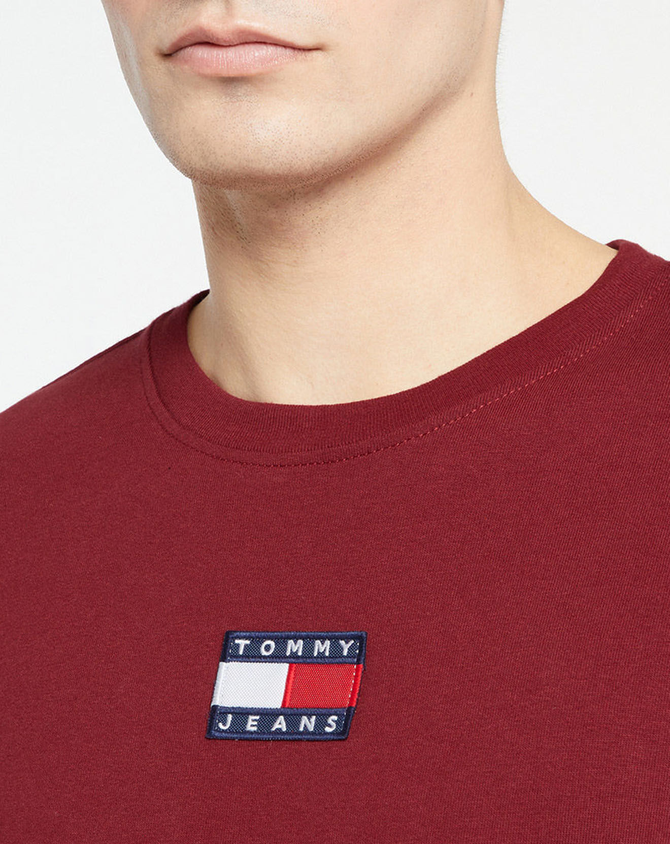 Tommy Jeans T-Shirt Tommy Badge bordeaux
