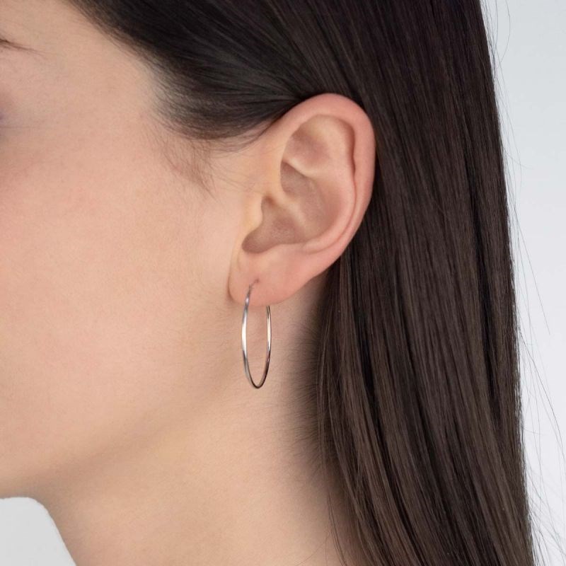 Boucles d'oreilles Or blanc