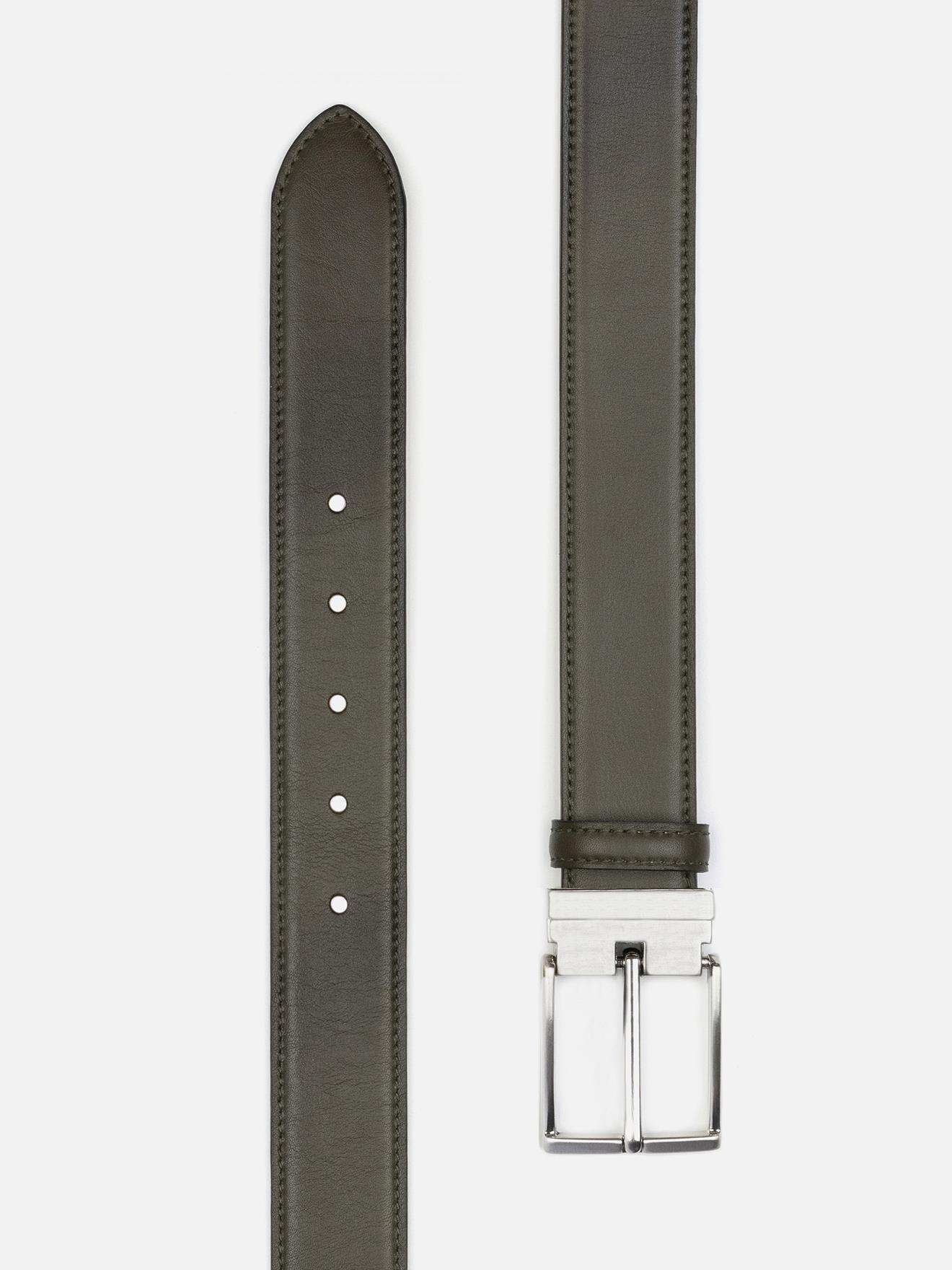 Ceinture en cuir kaki