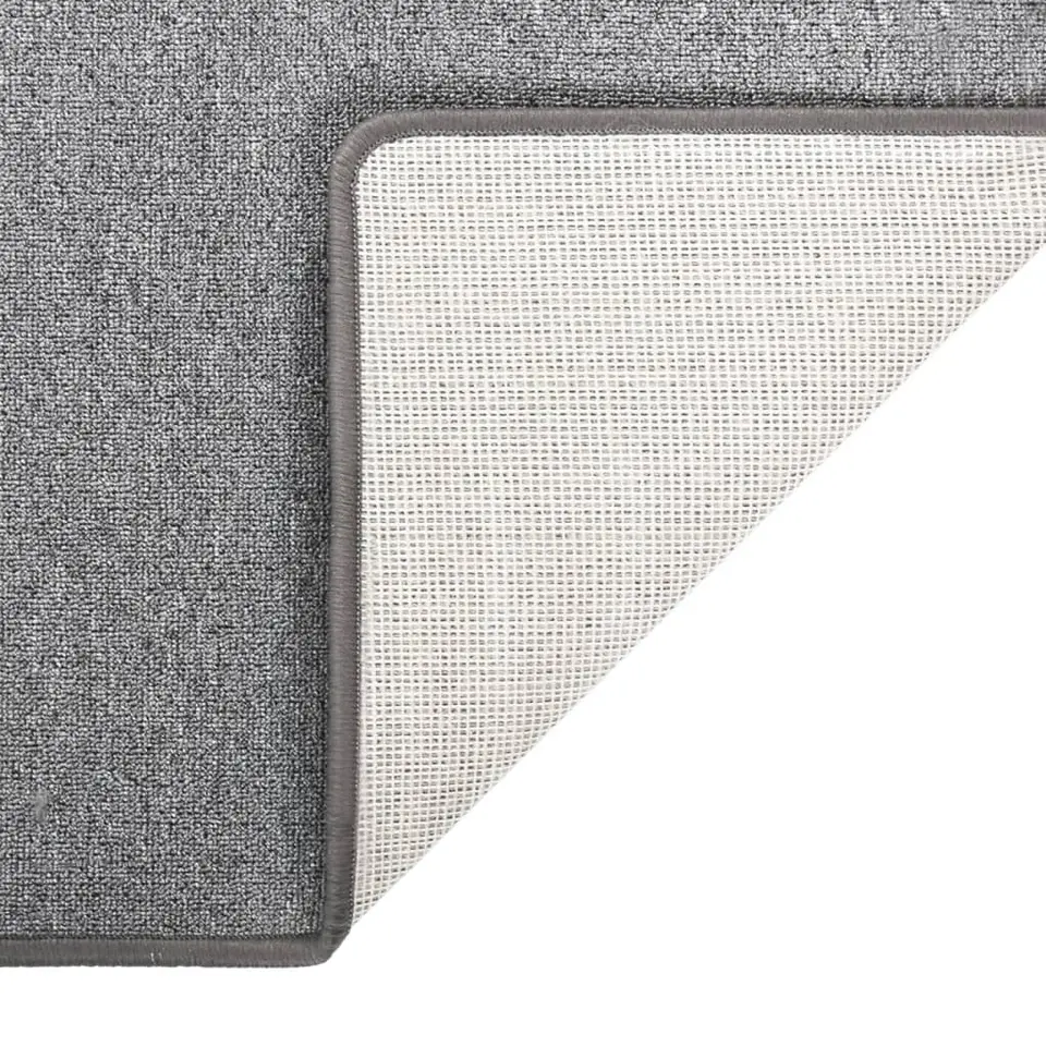 vidaXL - Vloerkleed - Grijs - Polypropyleen - 80 x 300 cm