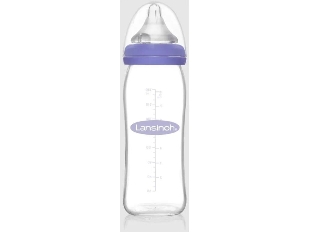 Lansinoh mOmma sutteflaske med sut, 240 ml