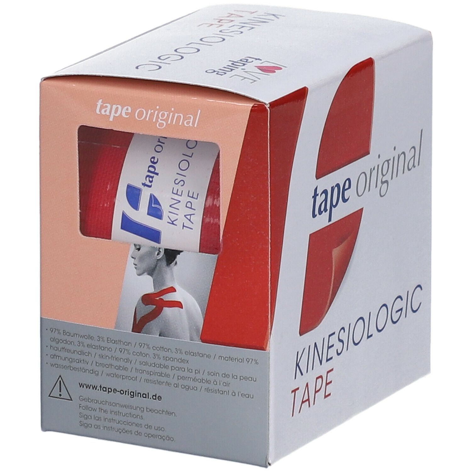 Kinesio tape original Kinesiologic Tape rot  5 cm x 5 m