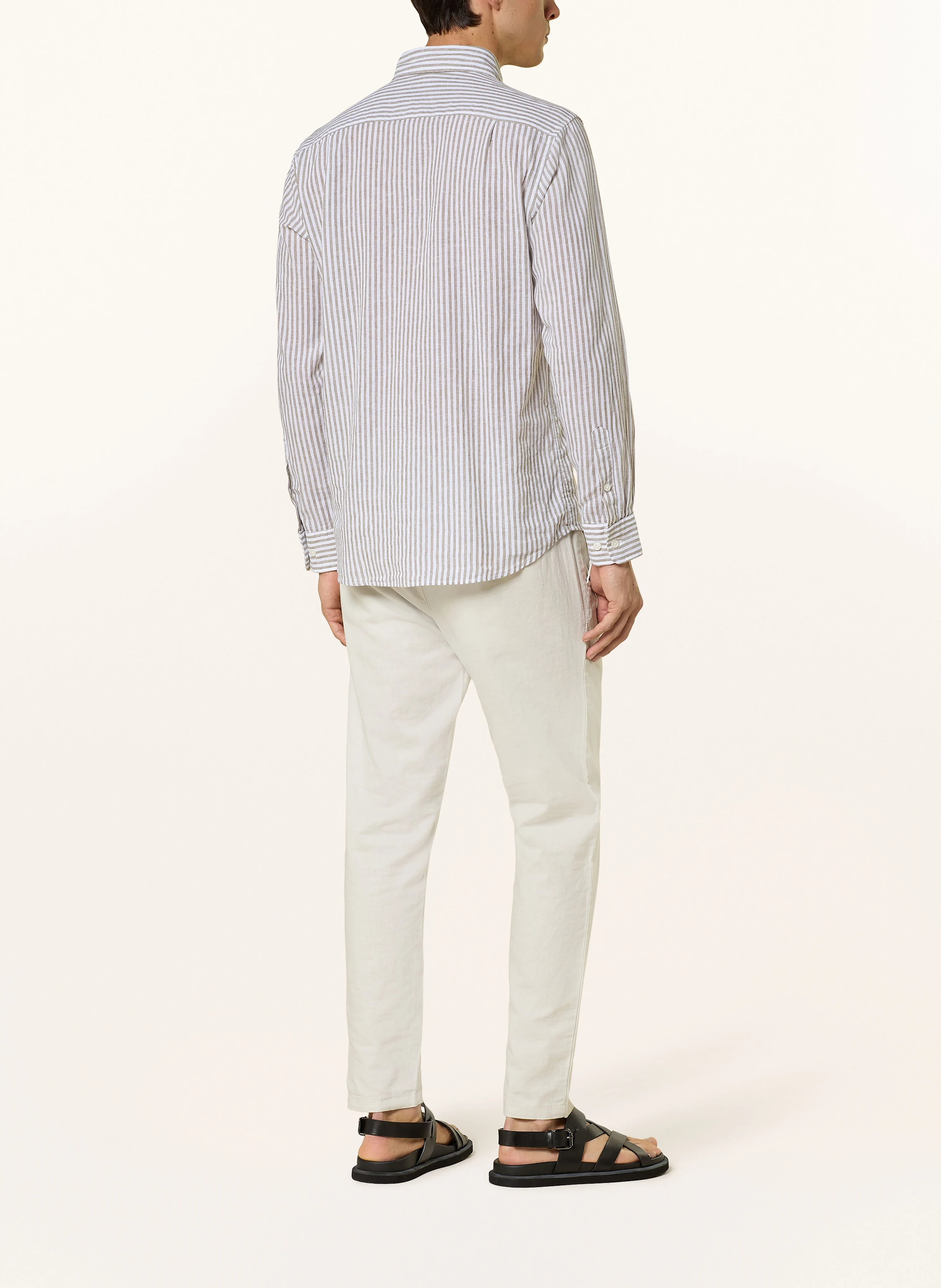 STROKESMAN'S Hemd Regular Fit mit Leinen