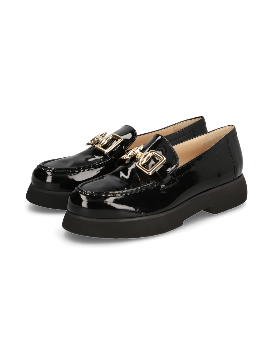 Lackleder Slipper
