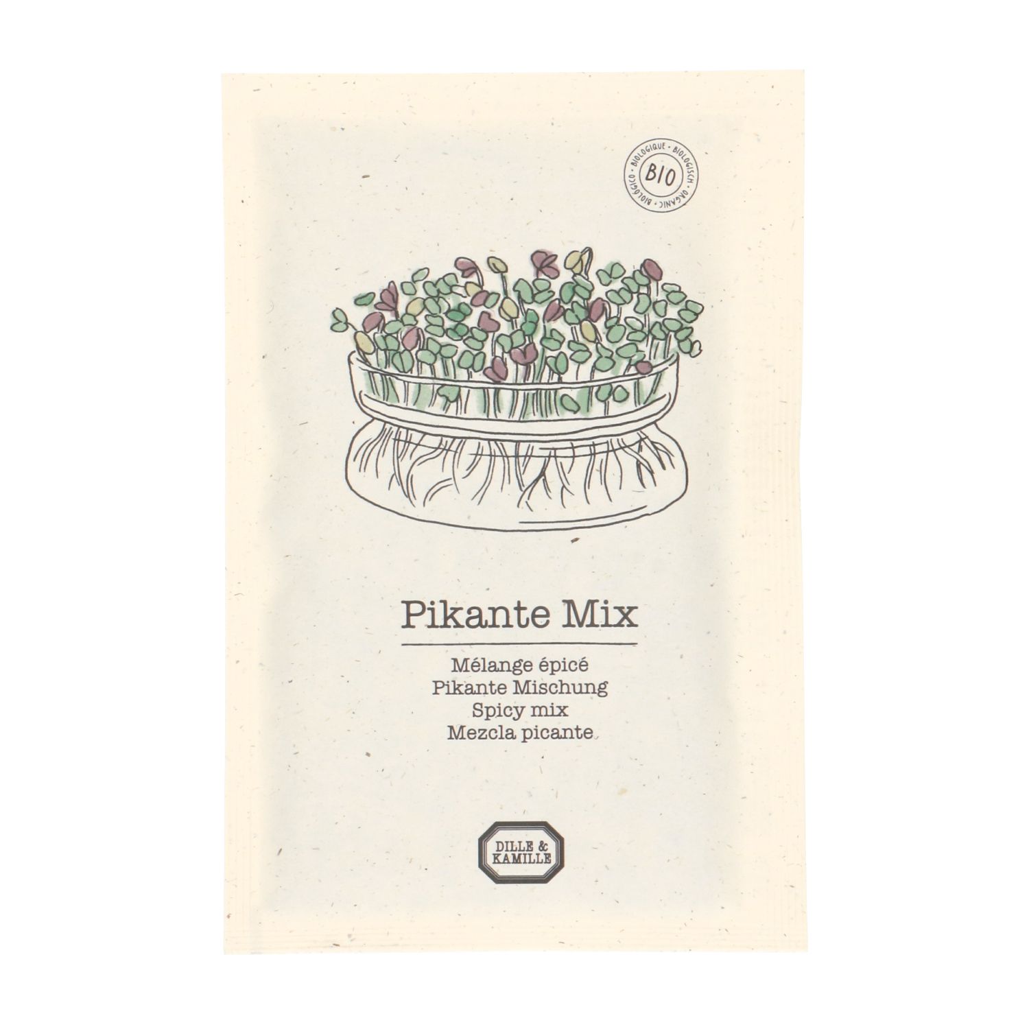 Kiemgroente zaden pittige mix bio, 30 g