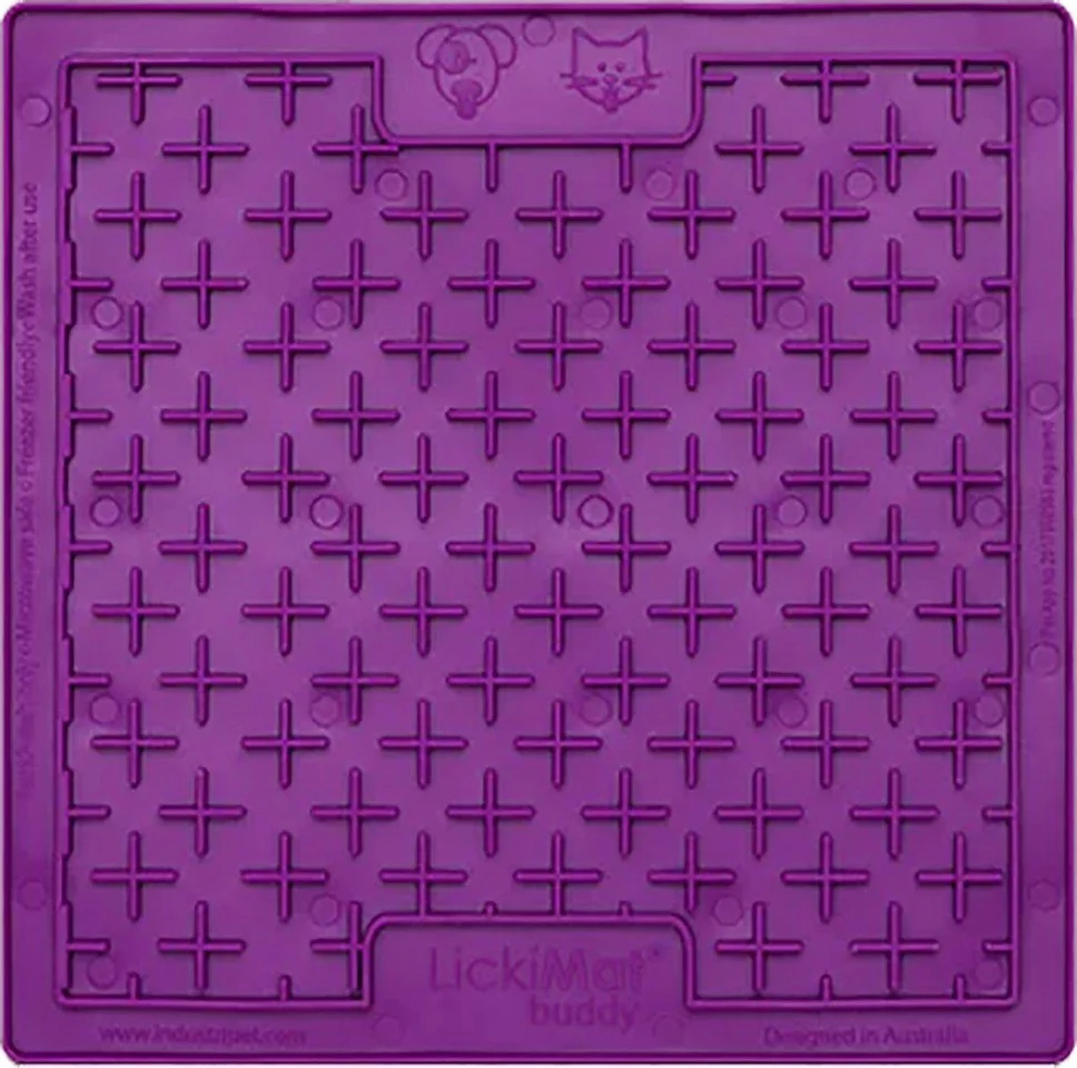 LICKIMAT - Slikkemåtte -Buddy Purple 20X20Cm