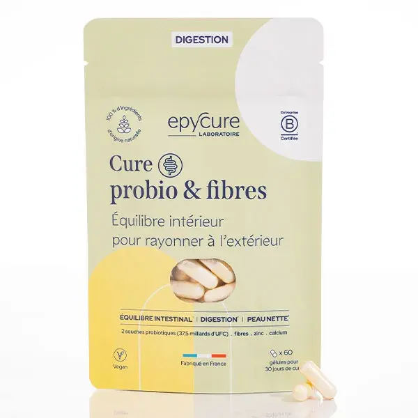 Epycure Complex Treatment Probiótico e Fibra Digestão Imunidade Pele 60 cápsulas