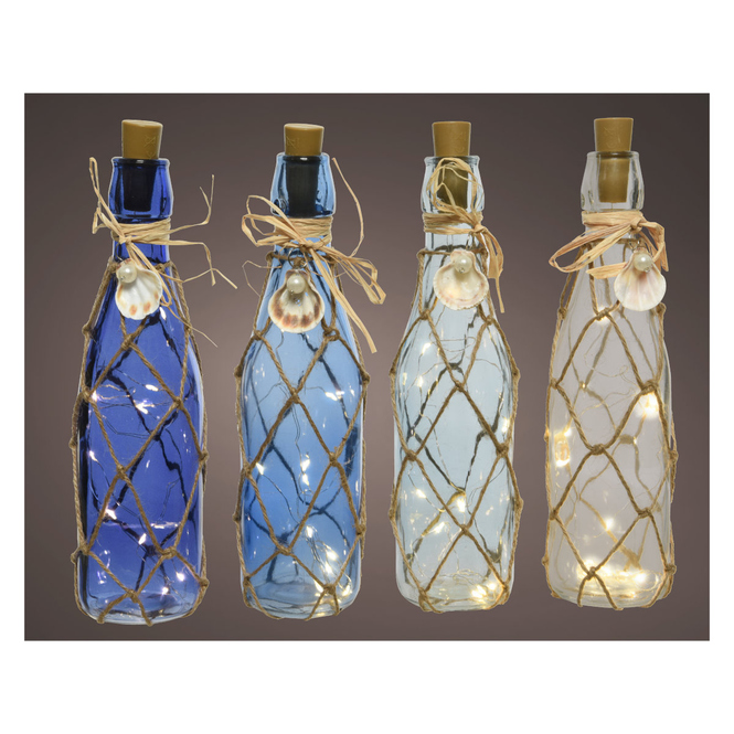 LED-Flasche - aus Glas - ca. 28 cm - 1 Stück